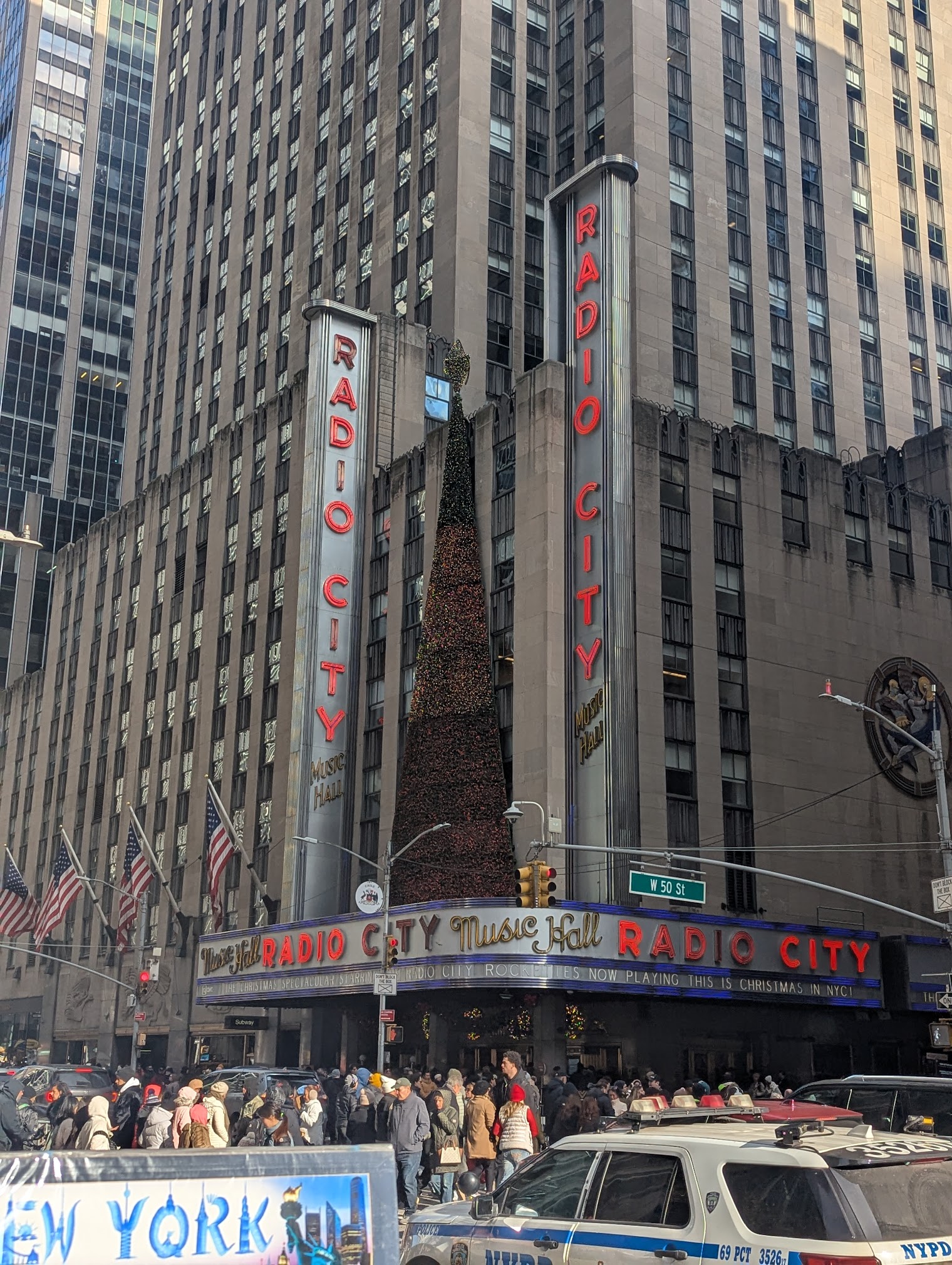 We walked by Radio City Music Hall