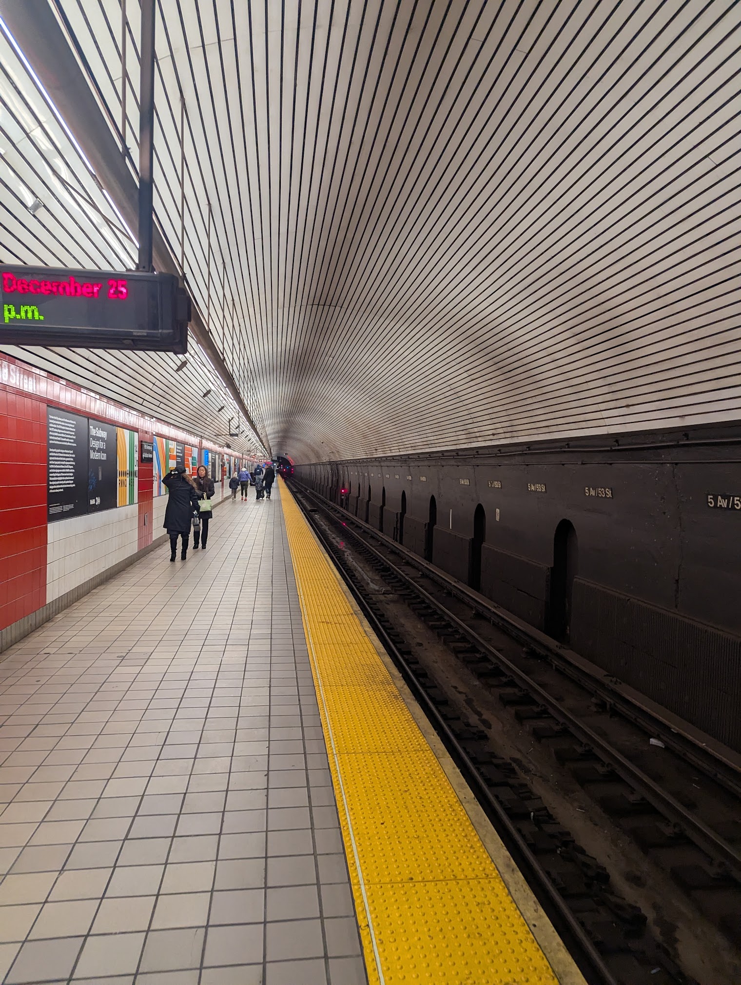 We picked right, the platform was empty!