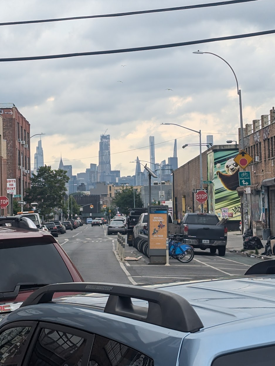 Manhattan skyline from Bushwick.