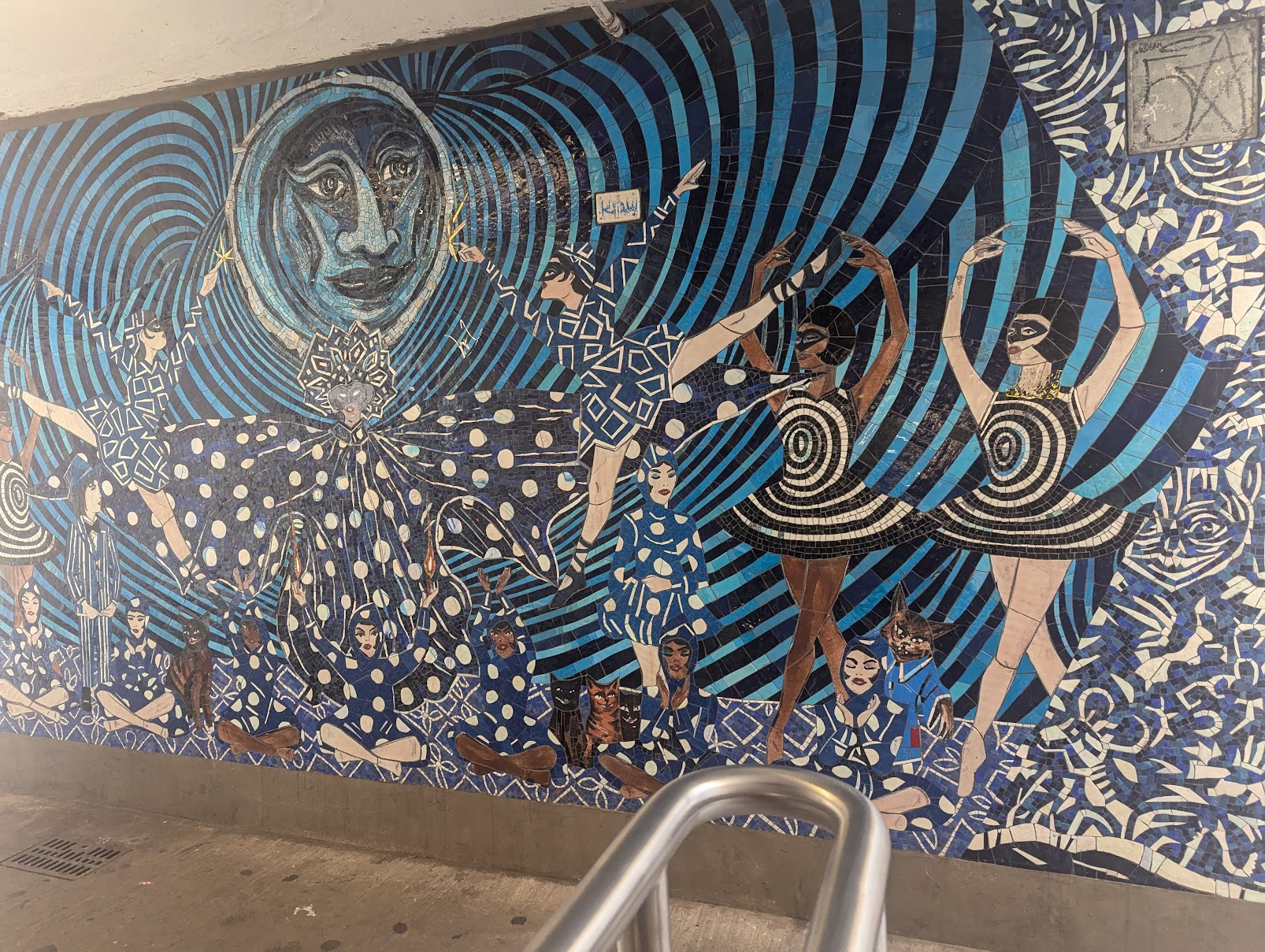 The Bedford stop in Williamsburg has some great art.