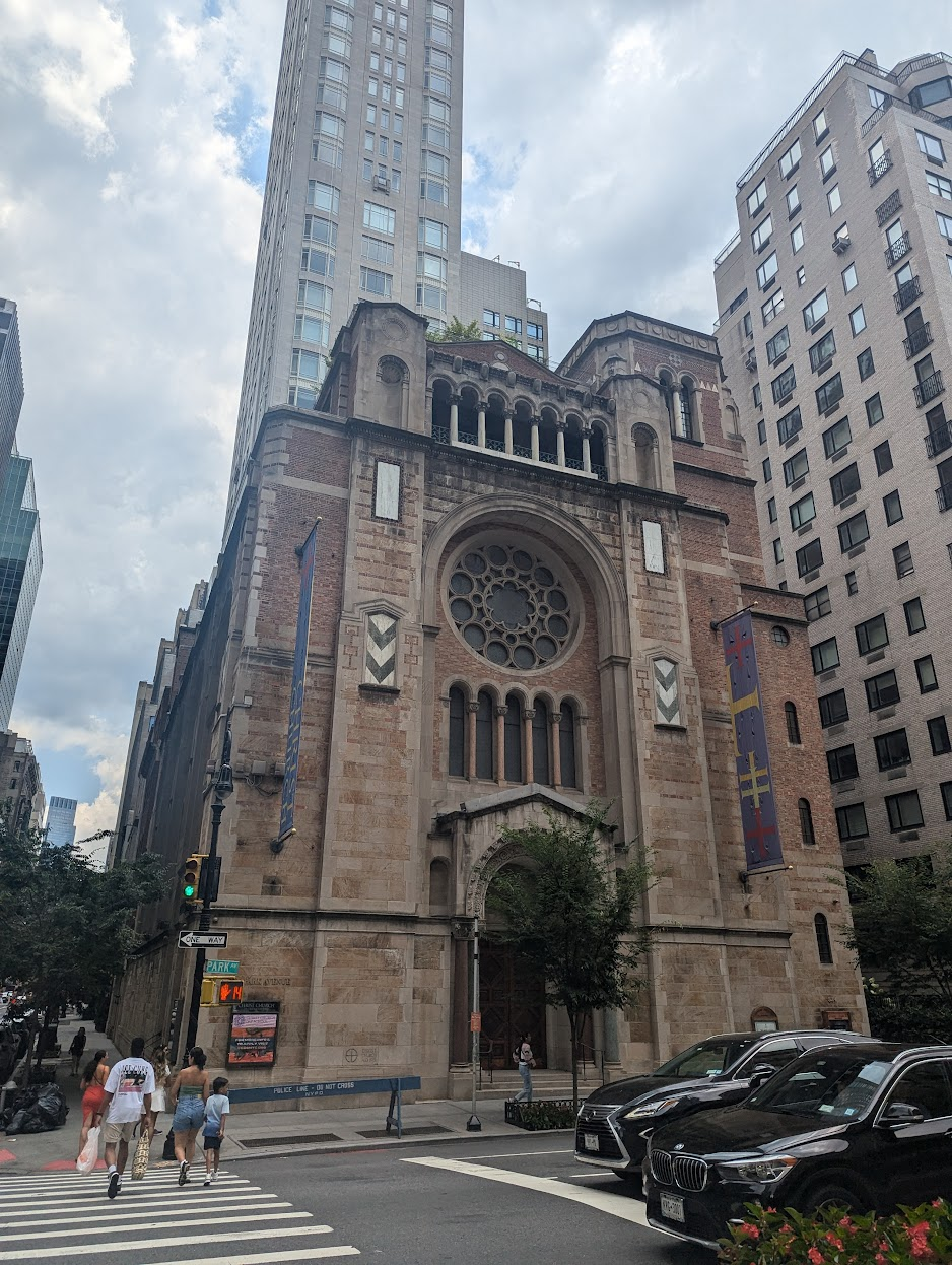 There are lots of cool old churhes in Manhattan.
