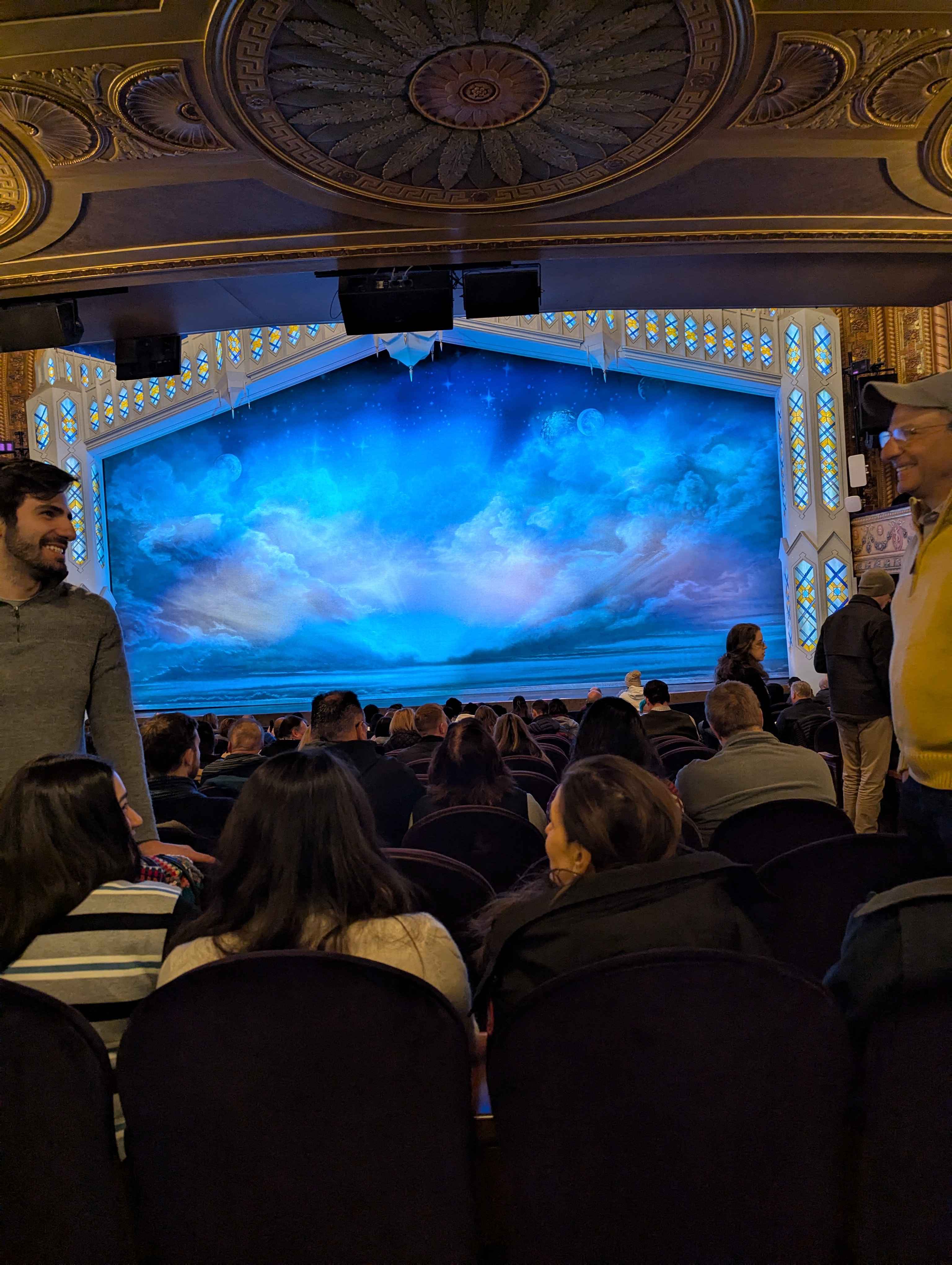 THe stage from where we were sitting. We had really good seats to see the stage.