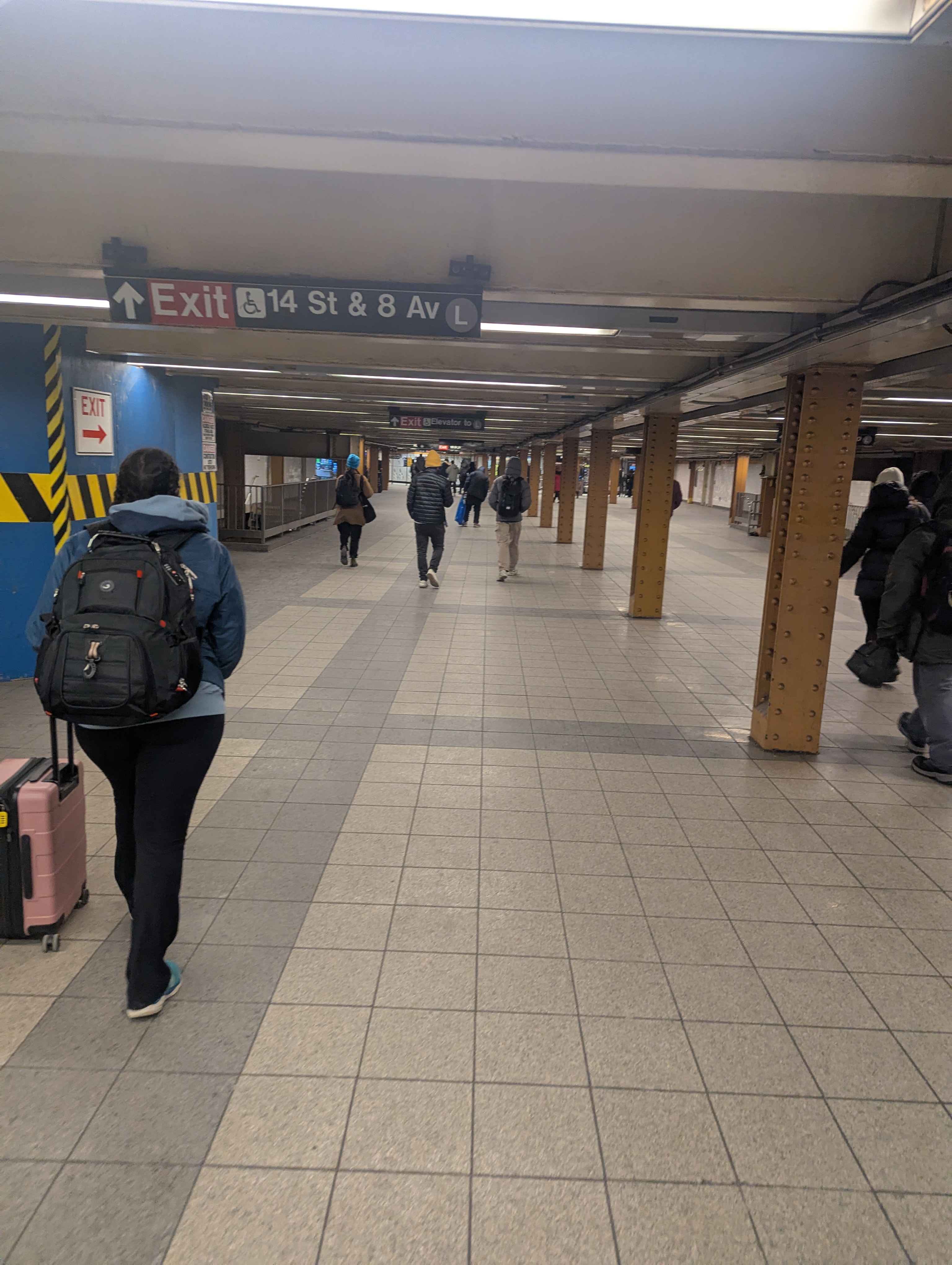 A picture of the subway station we took to get there. We take this one a lot!
