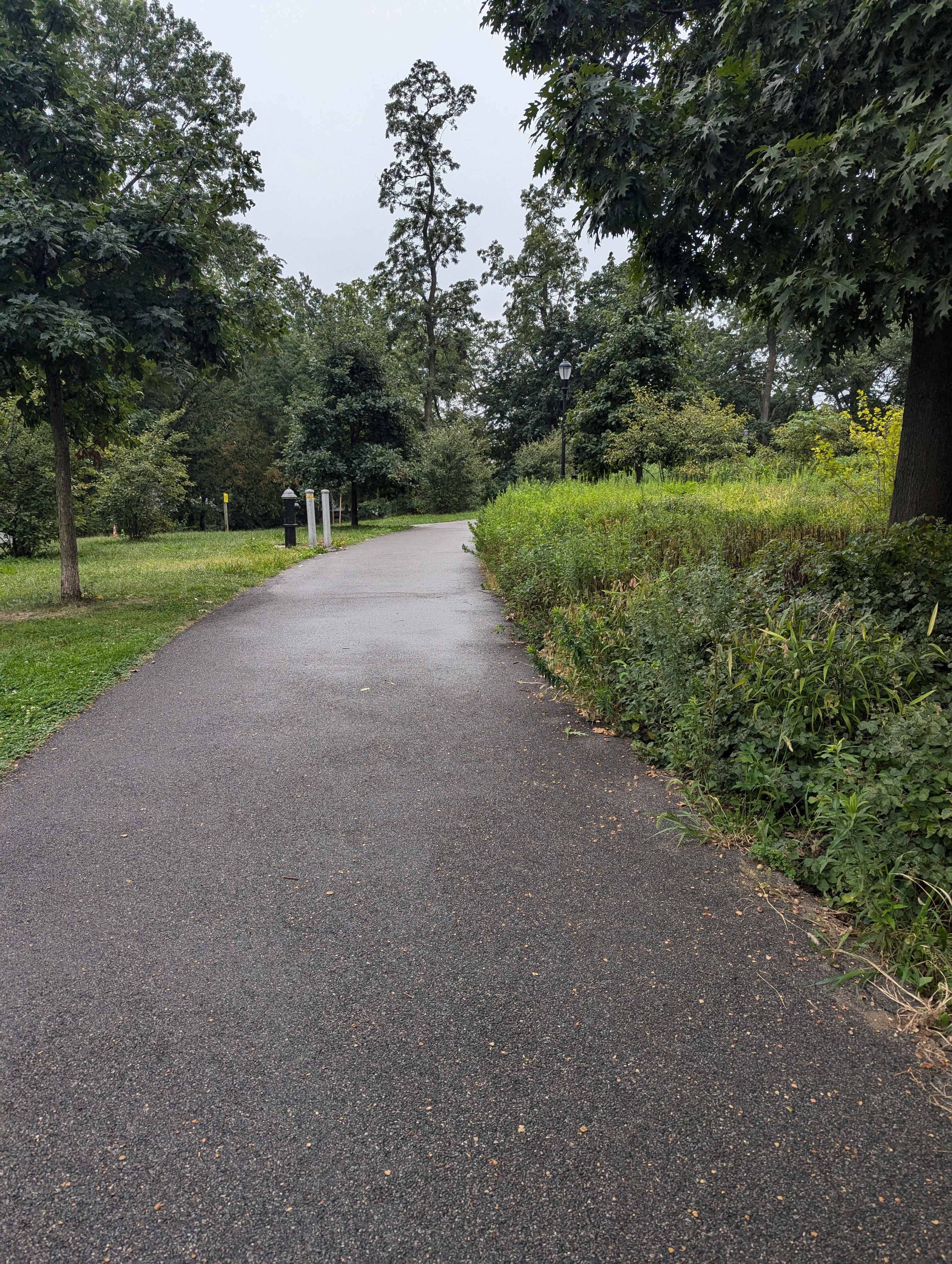 The park has some nice walking paths.