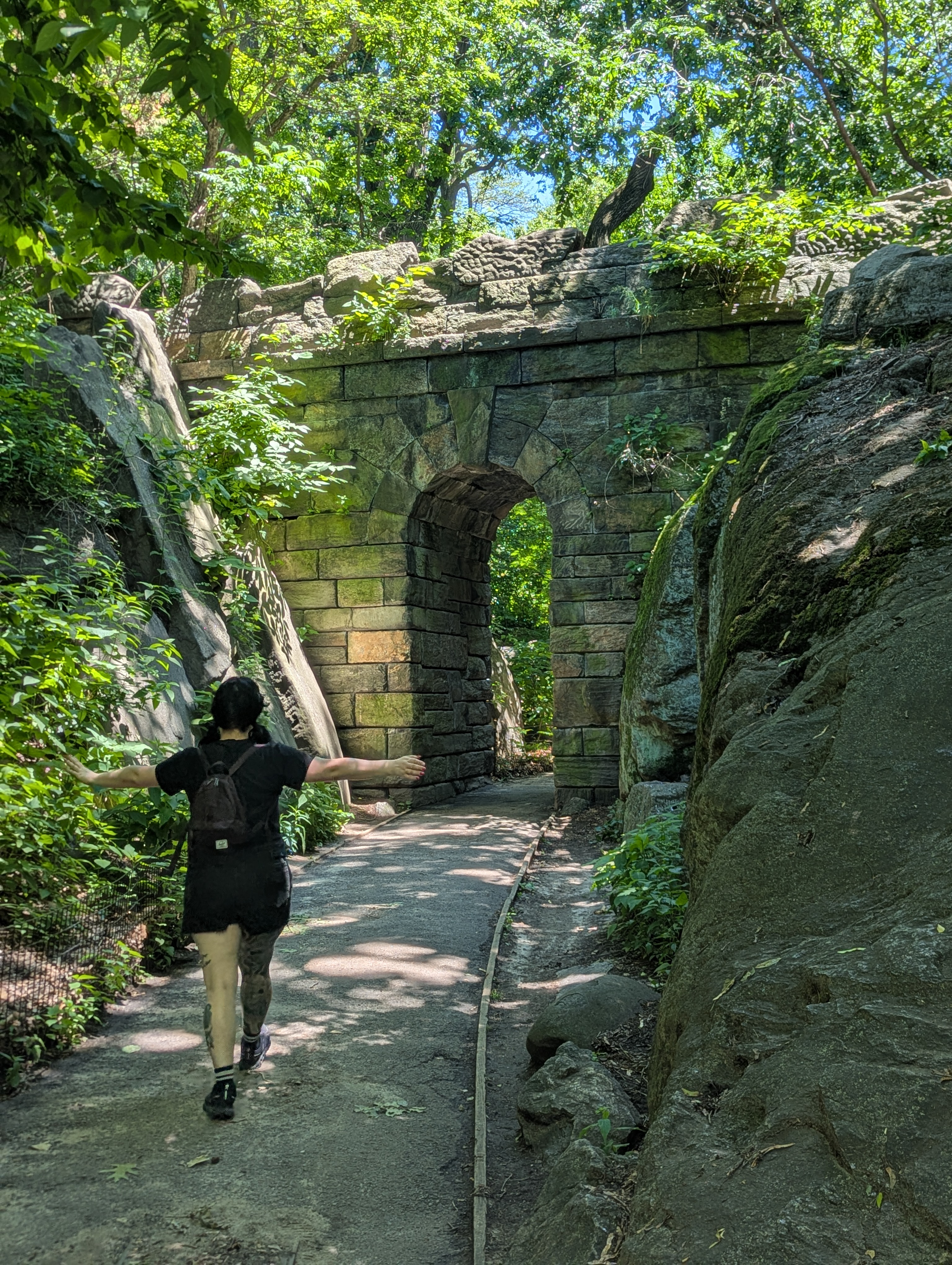 I was trying to decide if my arms were long enough to span the archway!