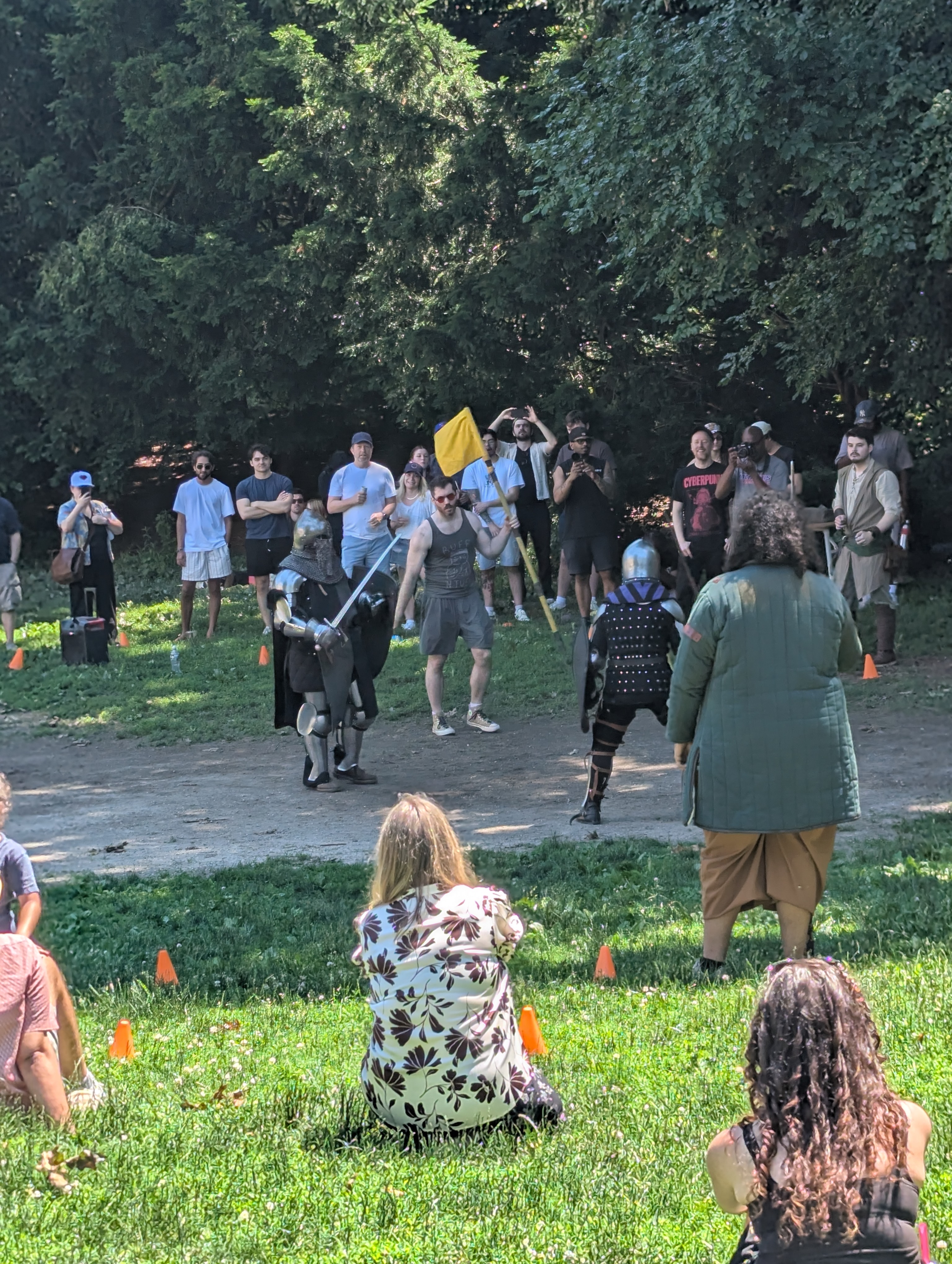 Start of the fight between Sir Simon and the Central Parker