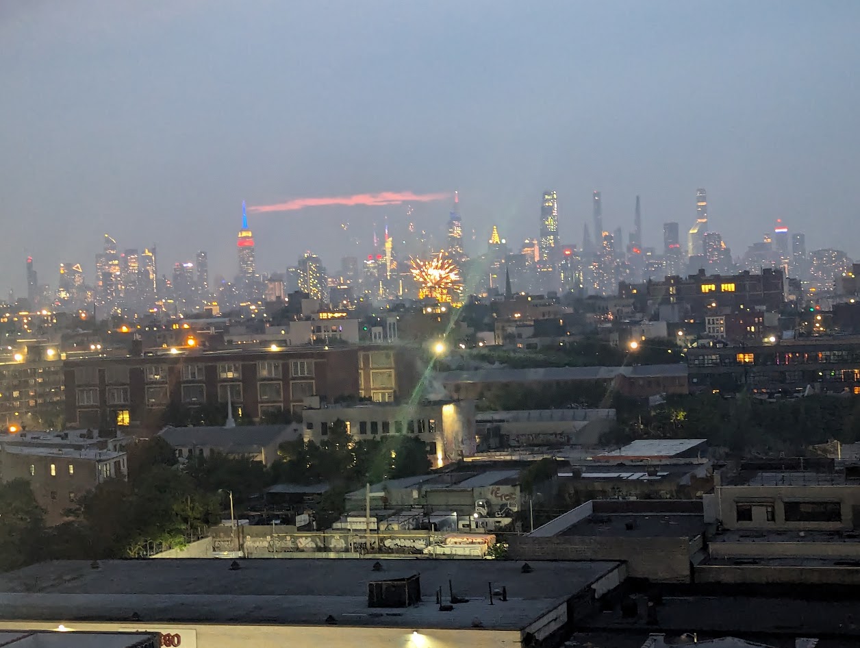 You can see Manhattan!