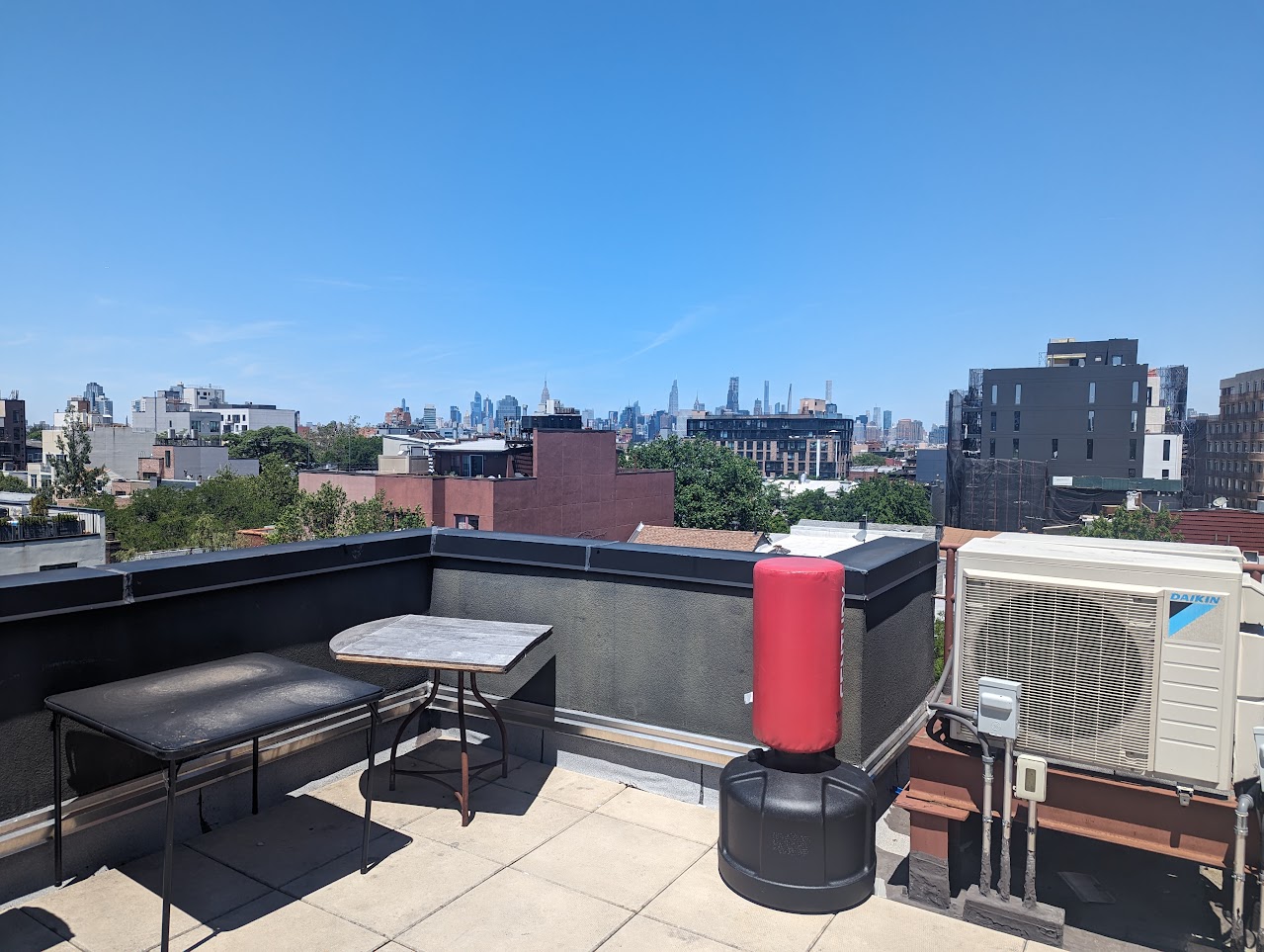 shared rooftop patio