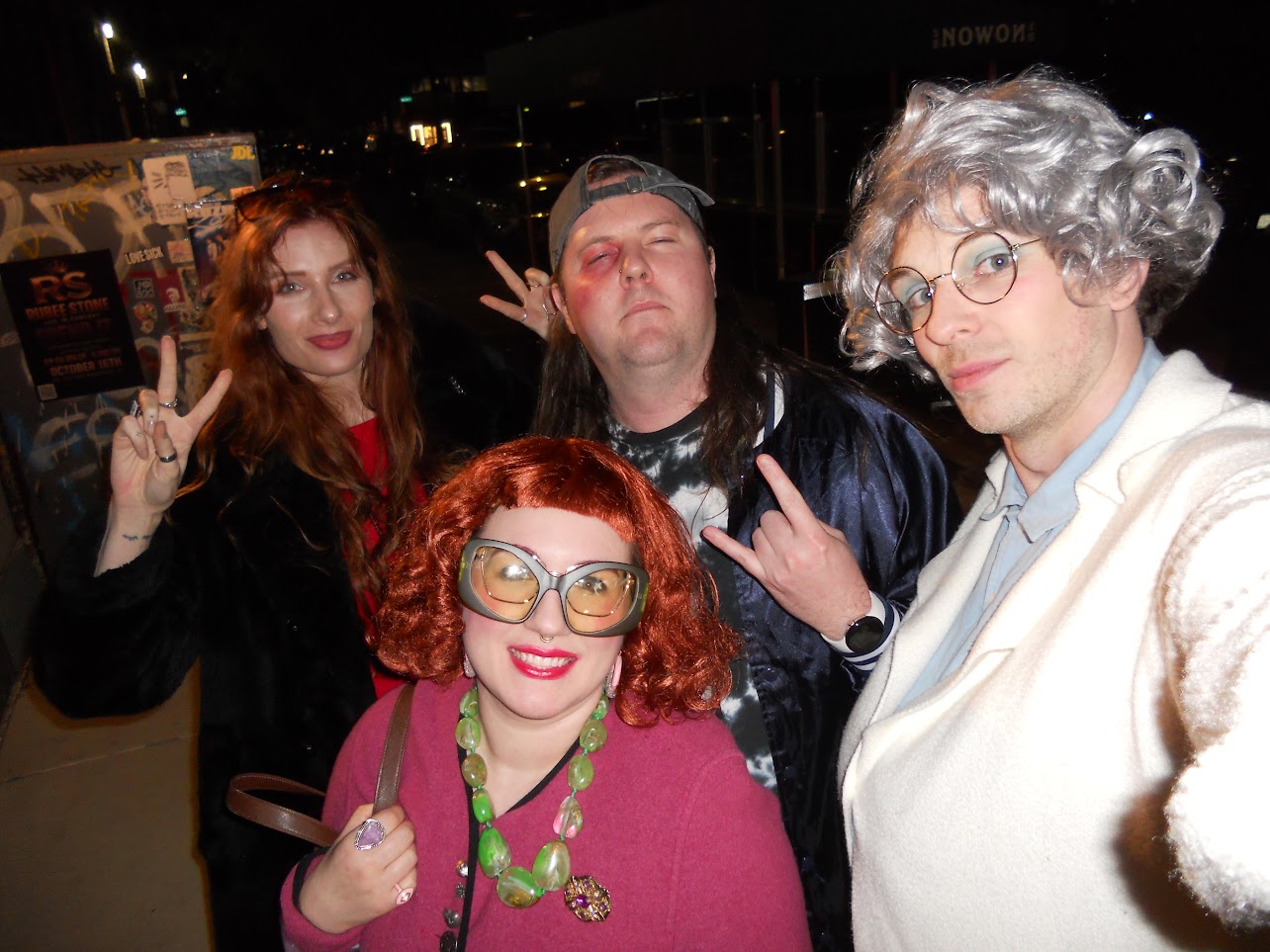 Group selfie in our Halloween costumes!