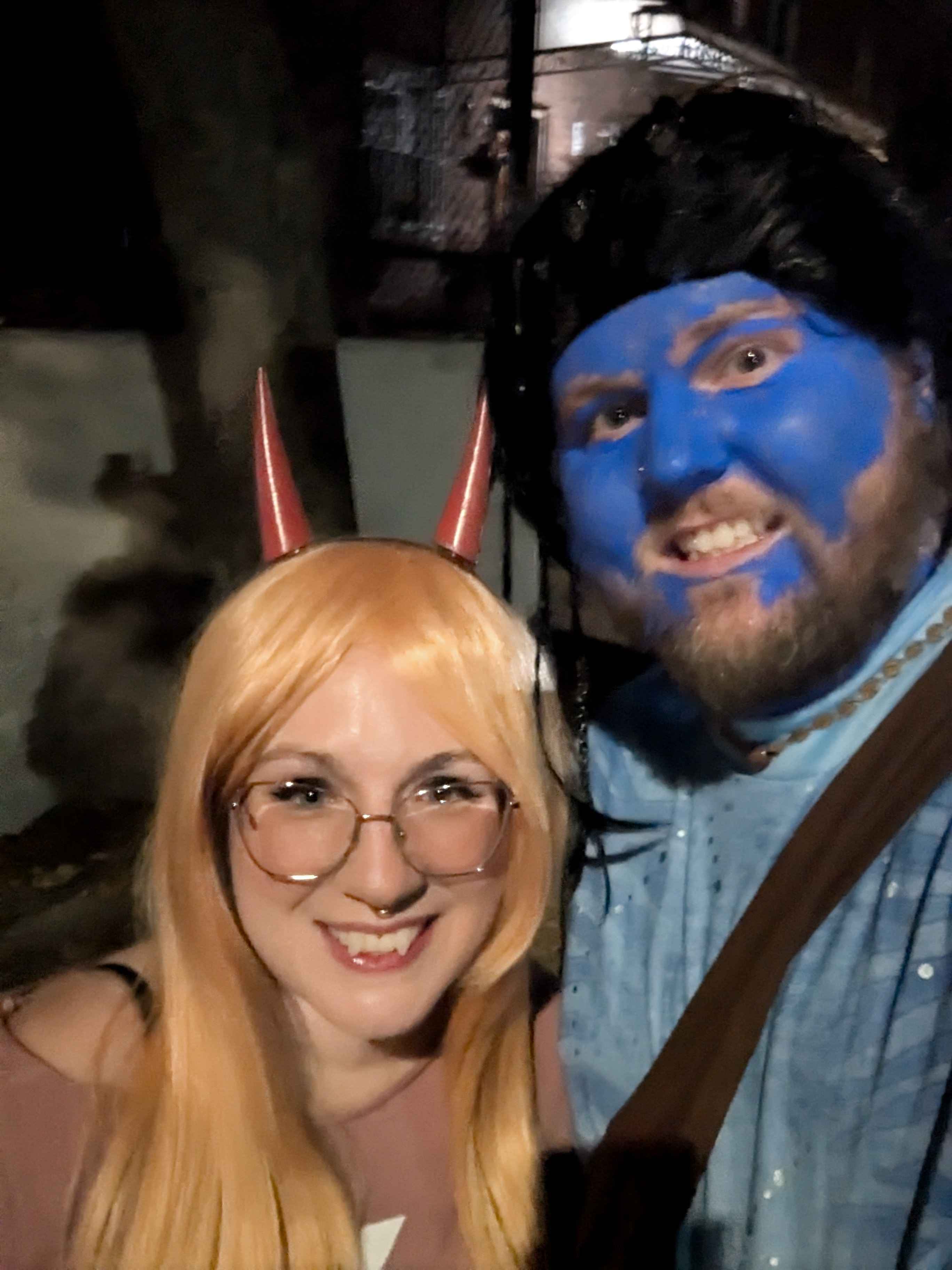 On our way to the Halloween show!