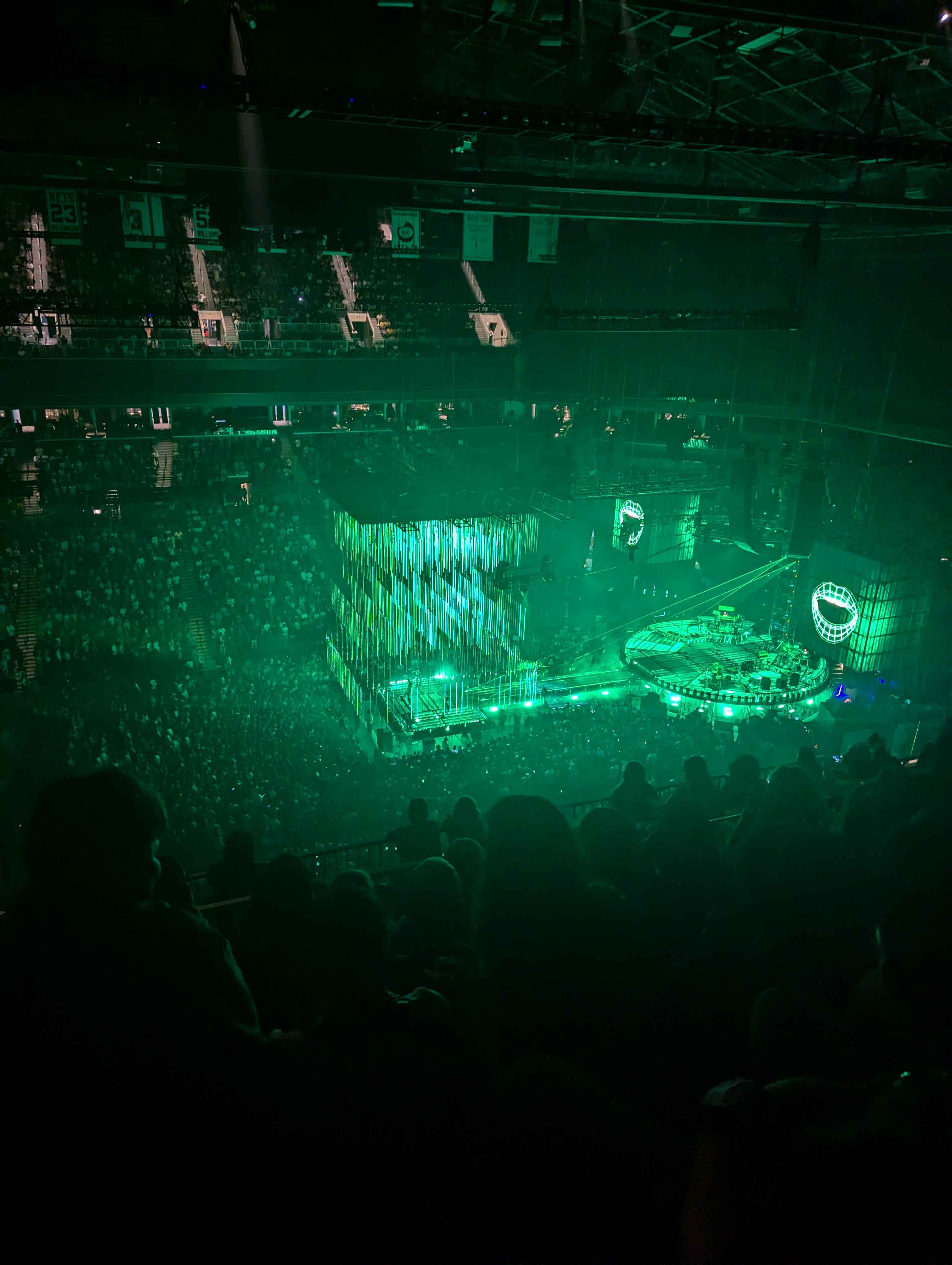 Really cool lights during the concert.