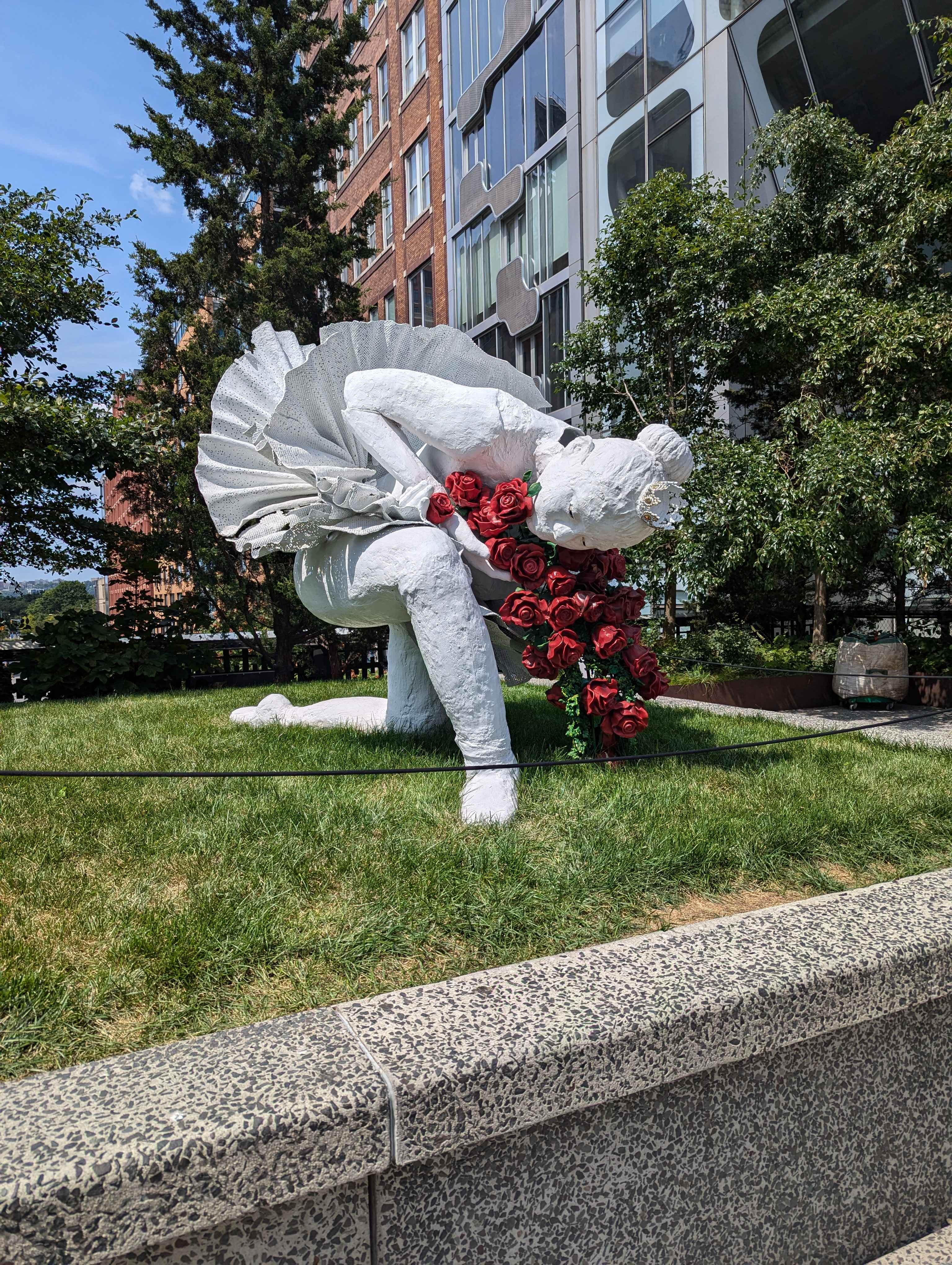My favorite statue on the High Line, it's a ballerina.