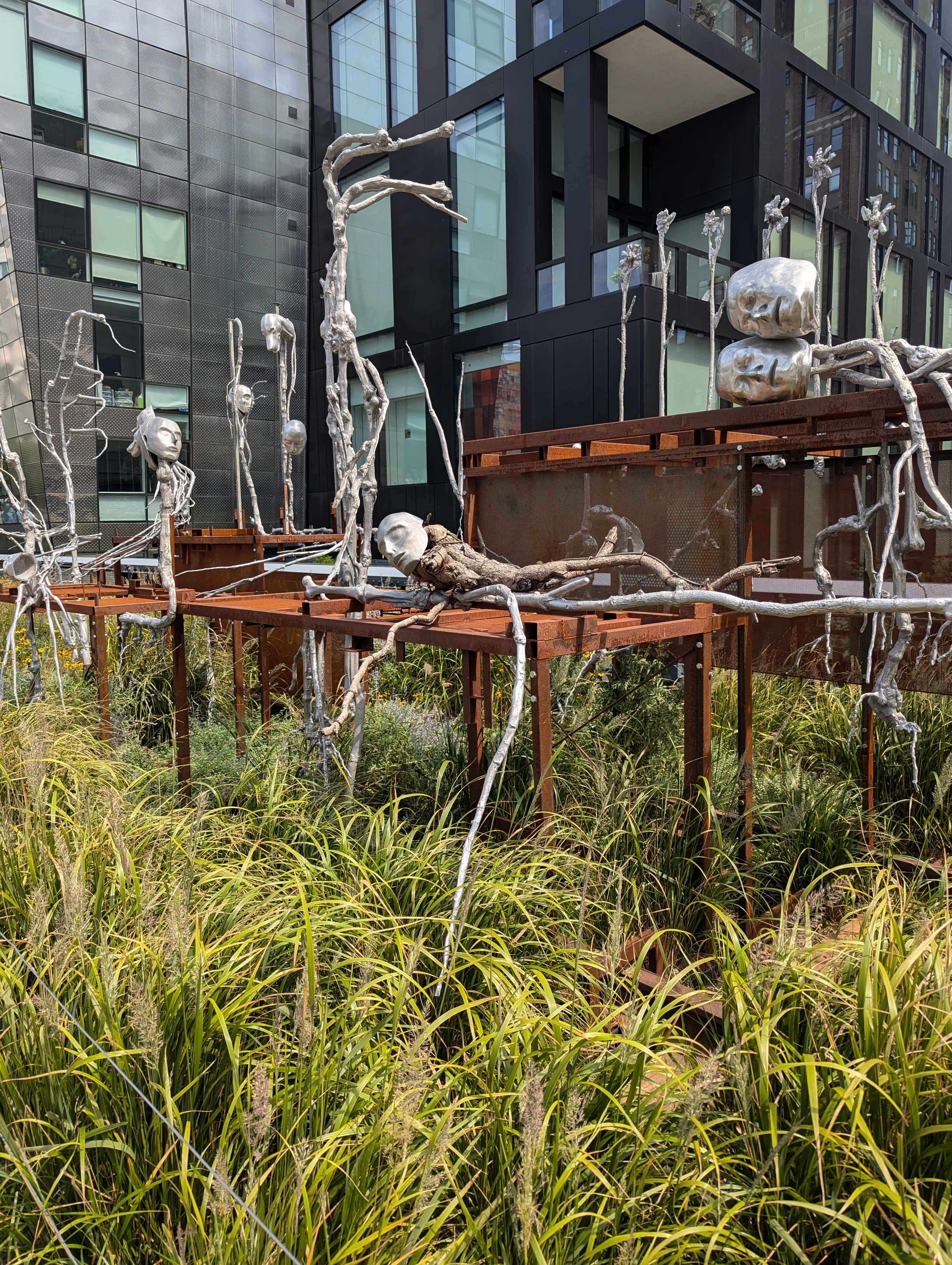 Another High Line statue, this one was creepy but it was about themes of how humans interact with nature.