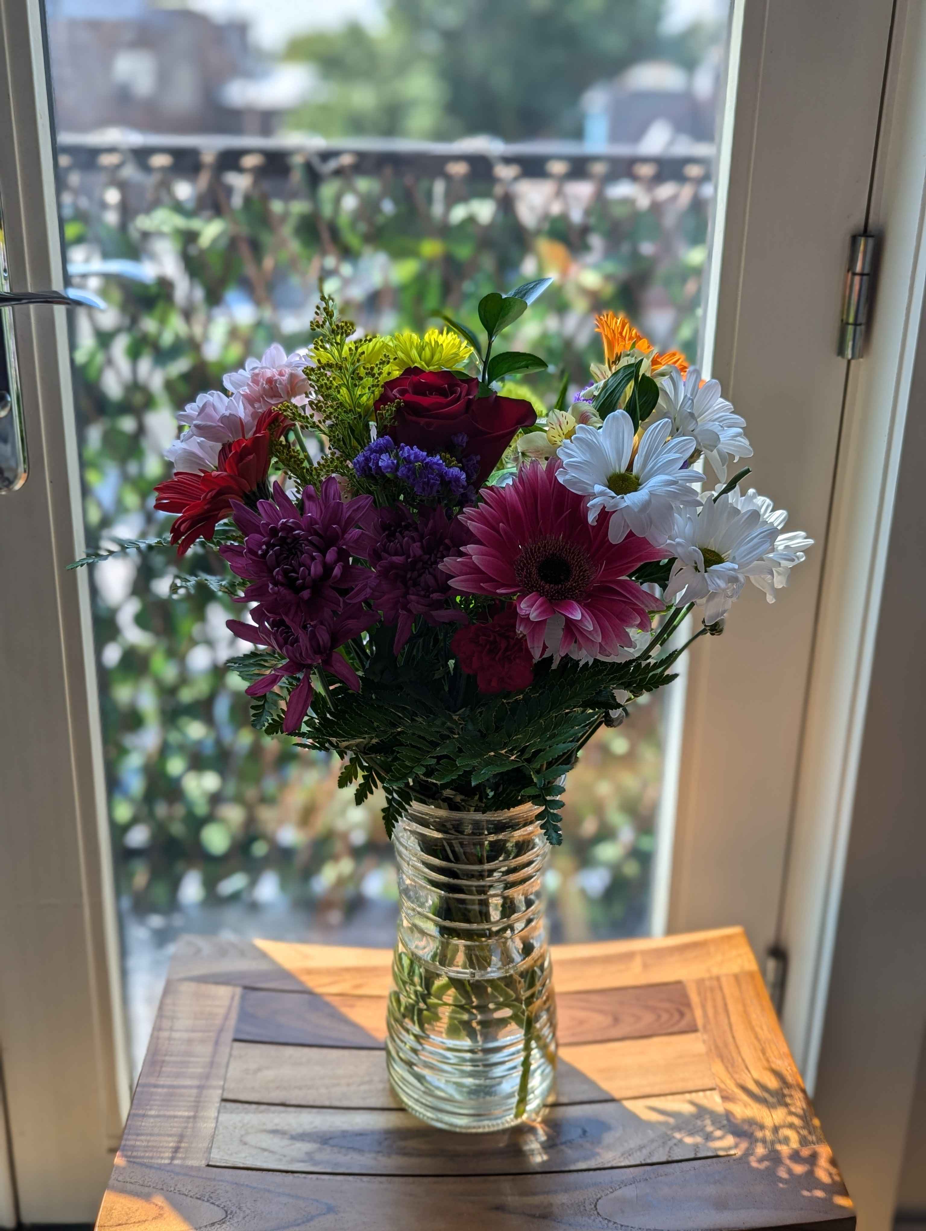 A lovely bouquet of flowers that Jacob surprised me with for my birthday :)