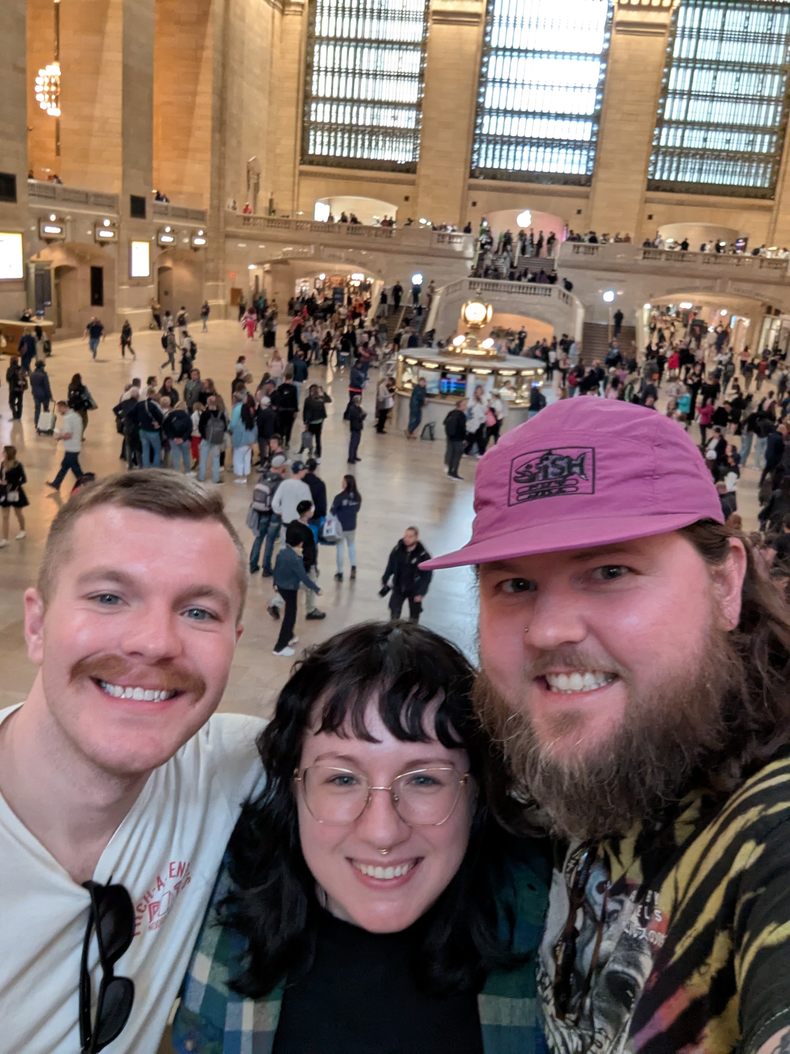 We visited Grand Central Station. If you ever see a big train station in the movies, it was probably here. It's so pretty!