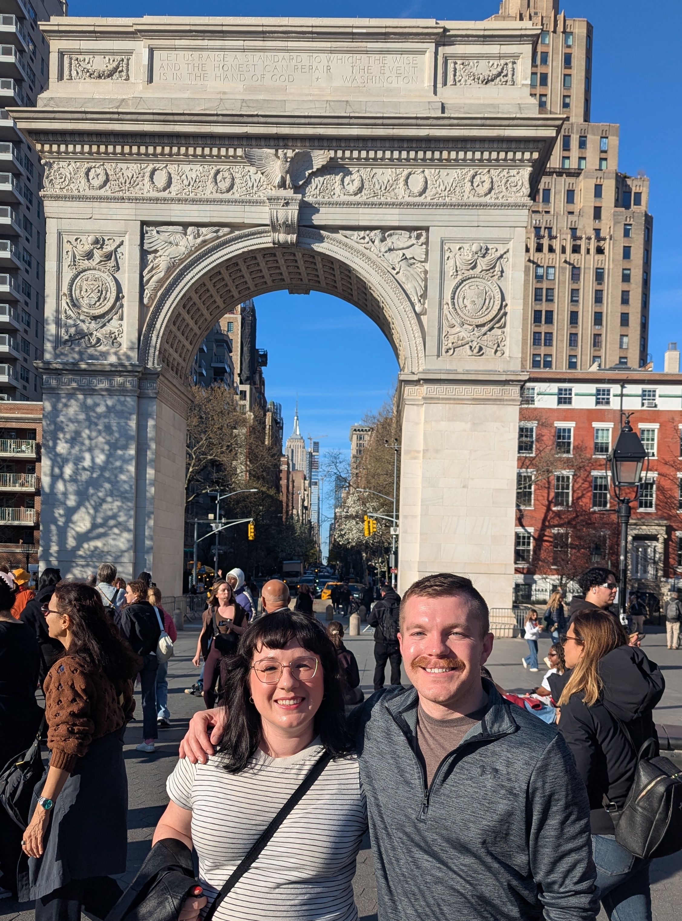 Another pic at Washington Square Park. This archway and the park are in honor of George Washington.