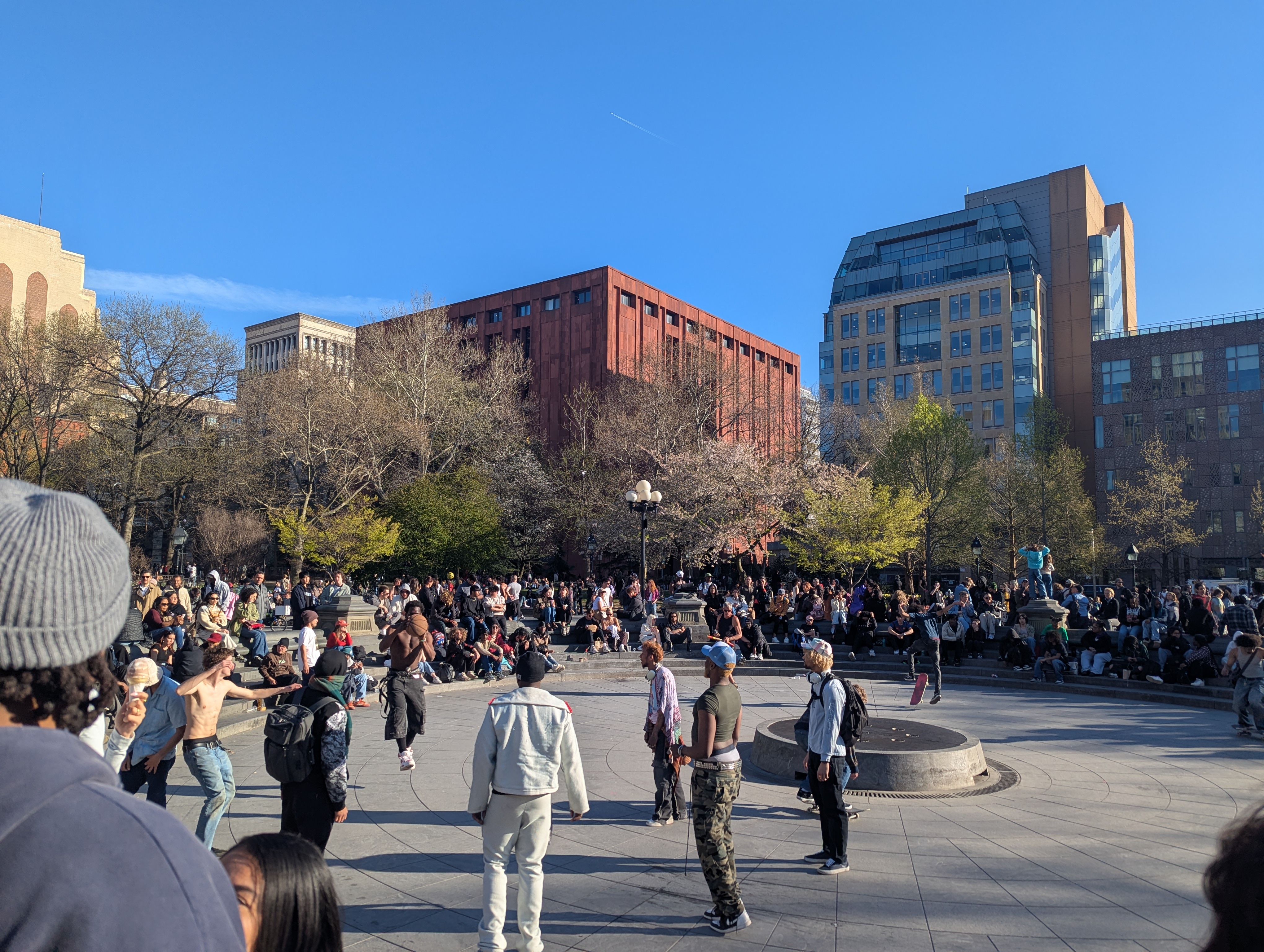 This was the first nice day we had for weather in a while, so everyone was out at the park.