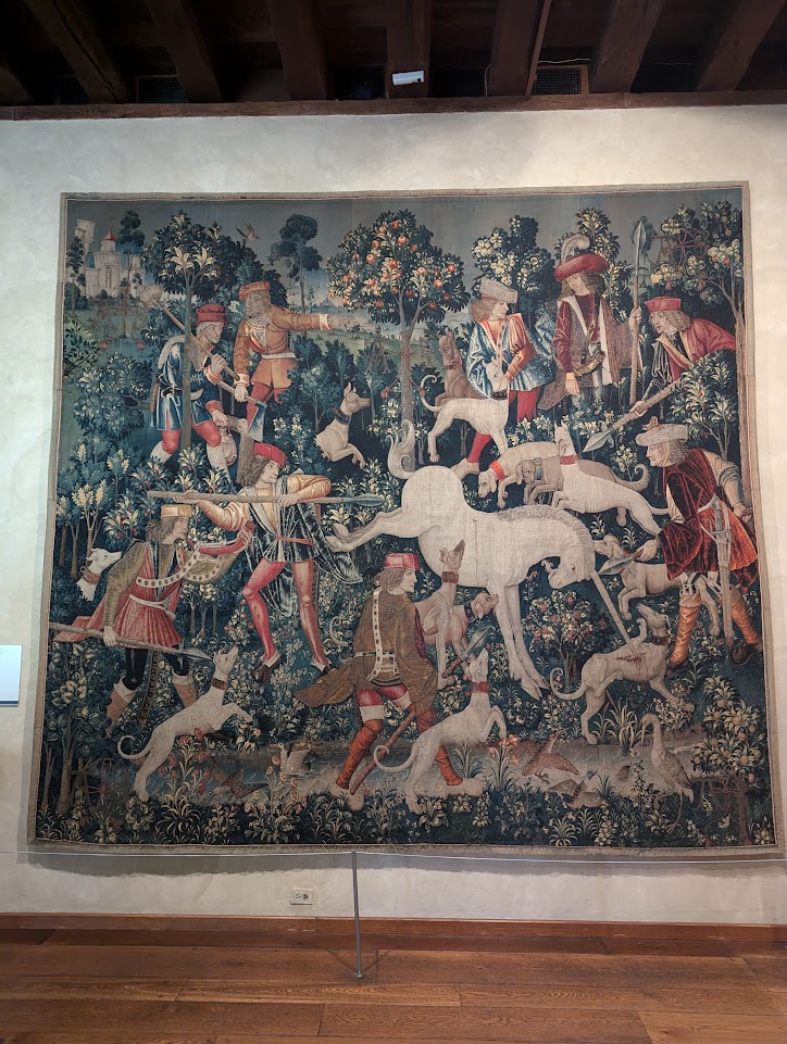 These unicorn hunt tapestries are a huge drawl for the museum. So cool