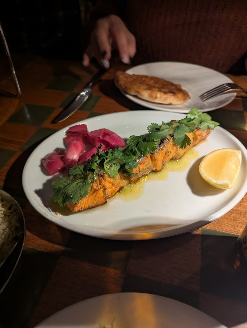The salmon we shared at Laser Wolf. It was really good. I wish we had pictures of the other meat.