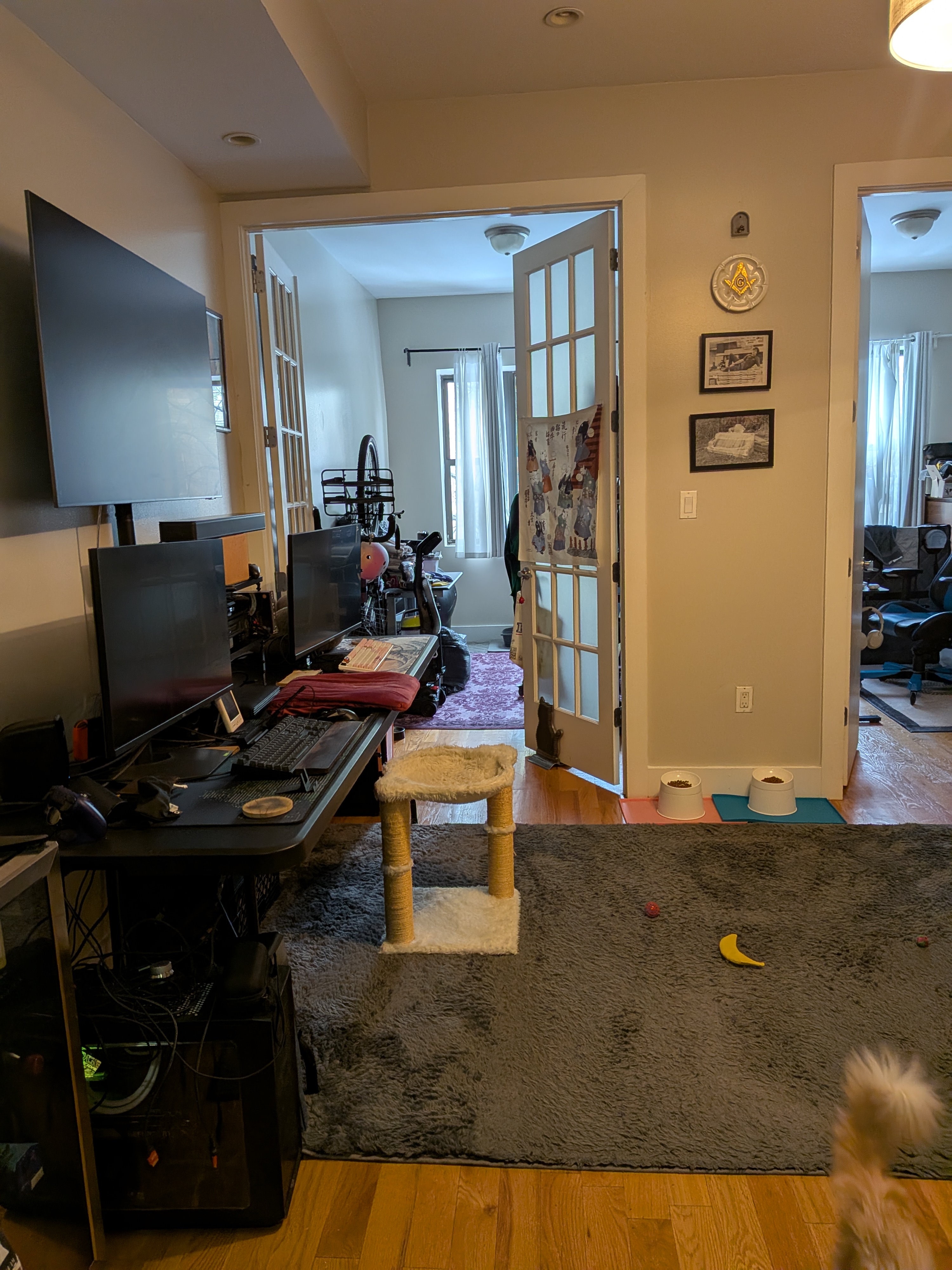 Left side of the living room where we put the TV