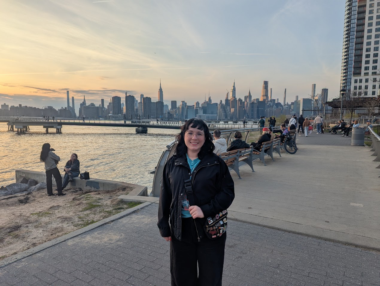And this is Jen one year in New York.