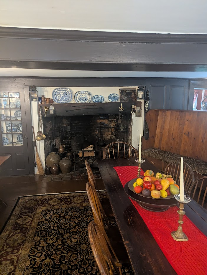 One of the kitchen areas on the lower level of the inn. They sometimes hosr events in the lower level. There were two large fireplaces in the lower levels of the inn, common in these old house
