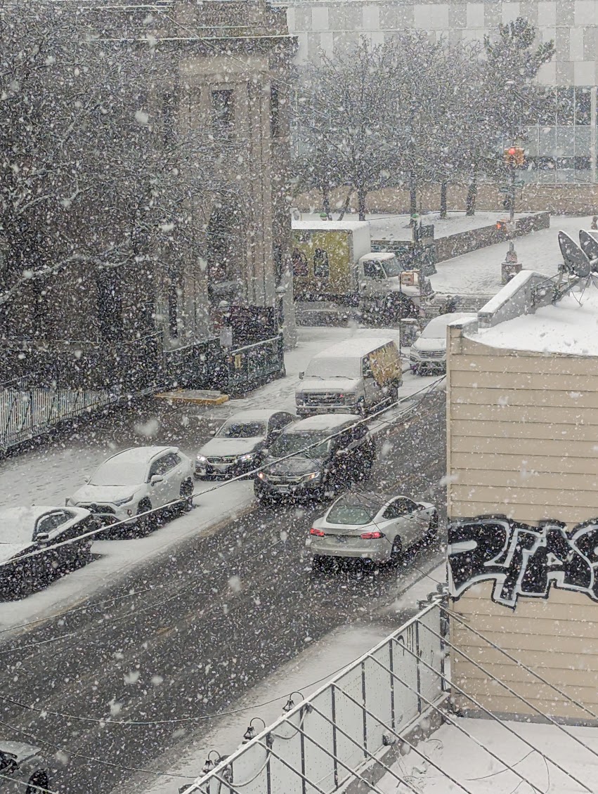 Here is the start of the big snow.