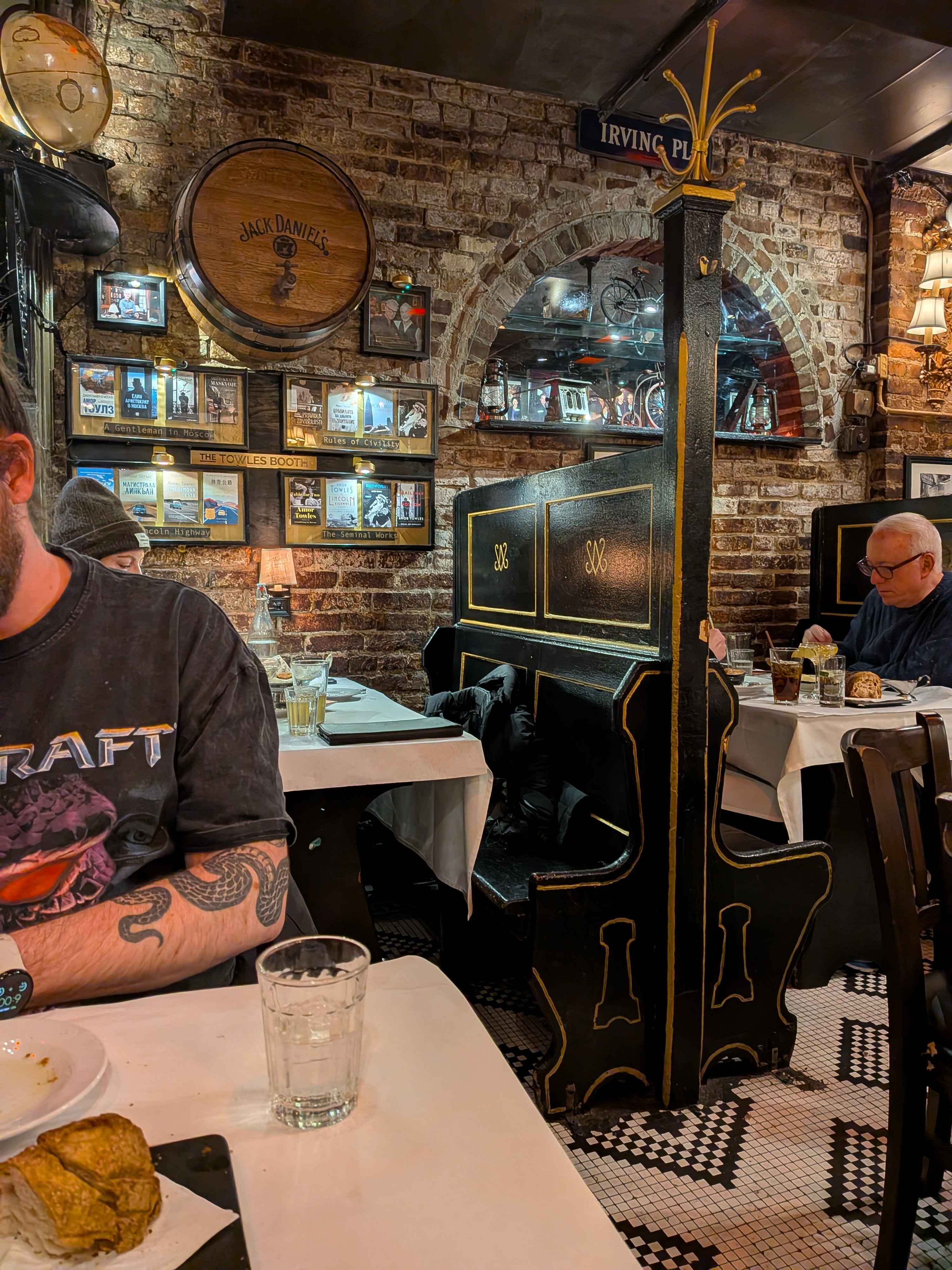 The inside was really old and cool looking.