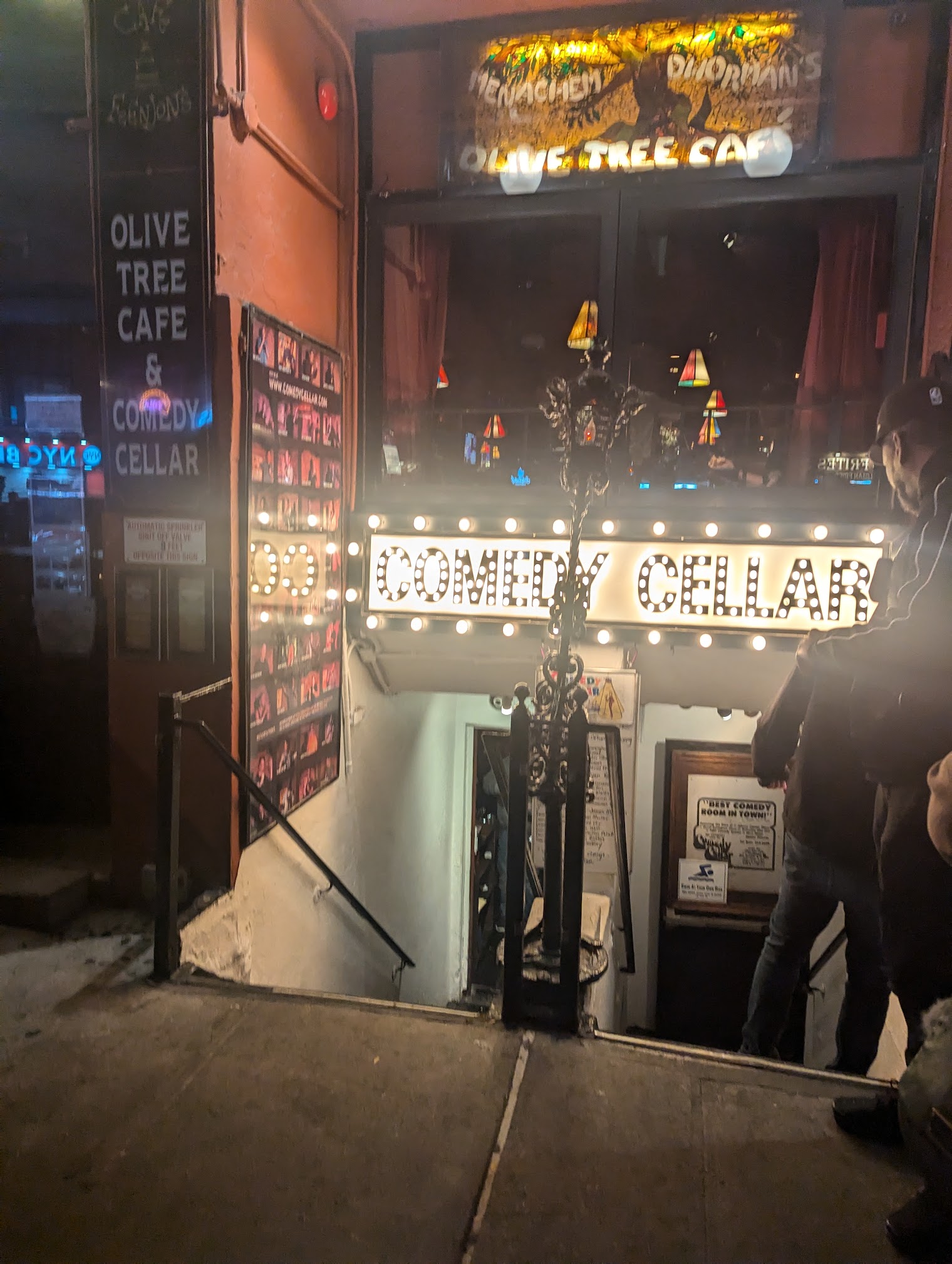 I snapped a pic of the comedy cellar, but it was too busy to get in